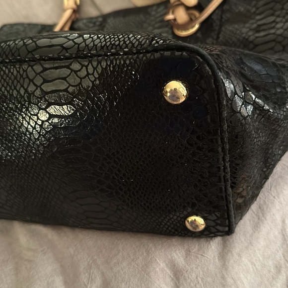 Michael Kors Black Python Tote - Picture 4 of 7